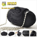 2014 small hard messager bag with lace ladies evening bag with chain handle evening bags 2013